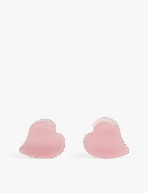 EMI JAY: Heart-shaped set of two hair clips