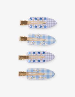 Emi Jay Womens Berry Parfait Popstar Hair Clips Set Of Four