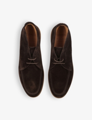 LOAKE MENS BROWN AMALFI SUEDE CHUKKA BOOTS EUR 40 / 6 UK 
