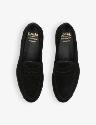 LOAKE: Imperial strap suede loafers