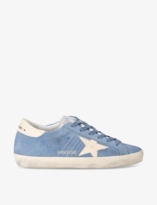 GOLDEN GOOSE: Women's Superstar 5086 star-embroidered leather low-top trainers