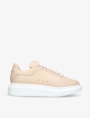 ALEXANDER MCQUEEN: Women's Oversized leather low-top trainers