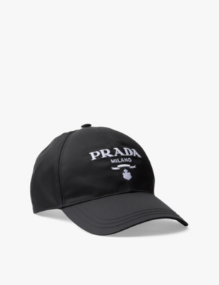 PRADA Re Nylon brand embroidered recycled nylon baseball cap Selfridges