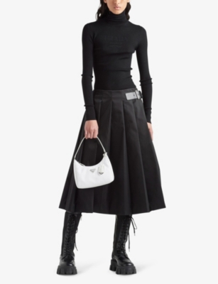 PRADA: Superfine turtleneck wool knitted jumper