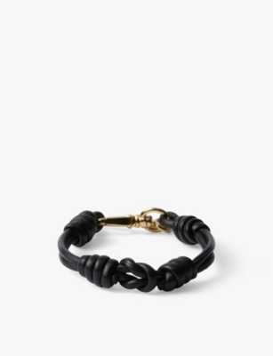 PRADA Braided nappa leather bracelet Selfridges