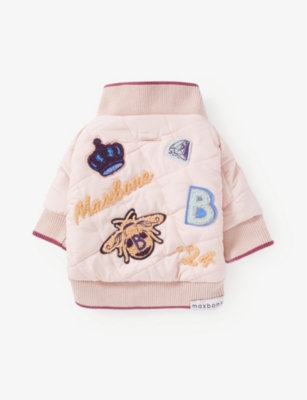 MAXBONE: Maxbone x Bridgerton embroidered quilted bomber jacket