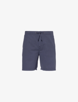 BARBOUR: Drawstring-waist textured cotton-poplin shorts