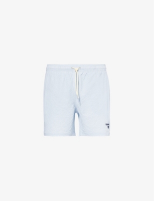 BARBOUR: Somerset brand-embroidered swim shorts