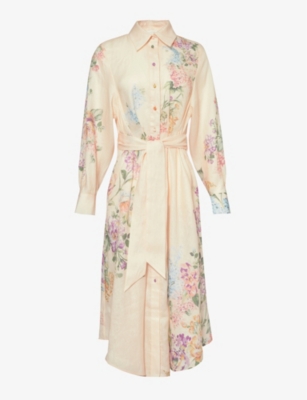 ZIMMERMANN: Halliday floral-print linen maxi dress