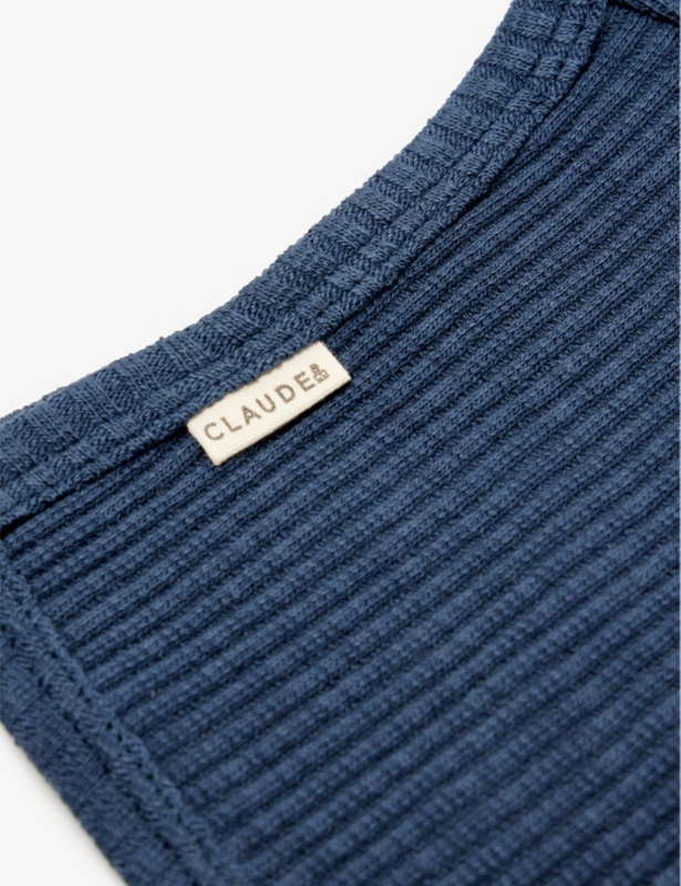 Brand-patch ribbed cotton-blend bonnet