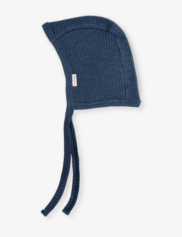 Brand-patch ribbed cotton-blend bonnet