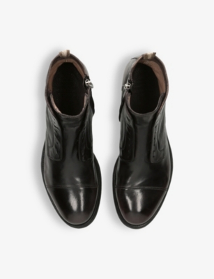 OFFICINE CREATIVE: Hive no-lace leather ankle boots