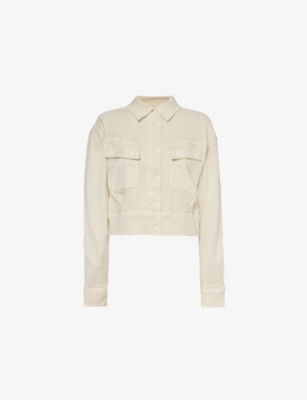 PAIGE: Cerra cropped regular-fit stretch-woven jacket
