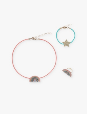 MIMI & LULA: Rainbow pack of three jewellery set