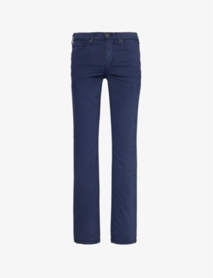 PAIGE: Federal straight-leg mid-rise jeans