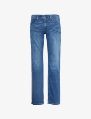 Shop Paige Men's Corwin Normandie Straight-leg Mid-rise Stretch-denim Jeans