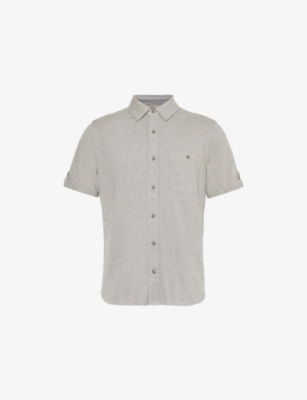 PAIGE: Brayden patch-pocket regular-fit cotton shirt