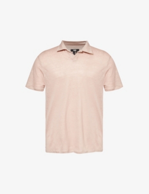 PAIGE: Shelton linen polo shirt