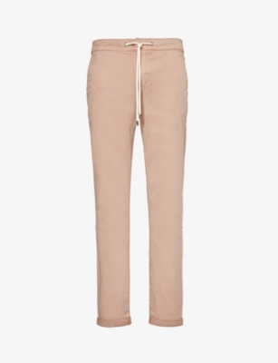 Shop Paige Mens Fraser Elasticated-waist Tapered-leg Stretch-woven Trousers Vintage Bergamot