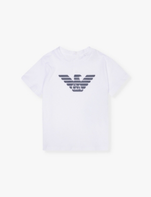 EMPORIO ARMANI: Logo-print short-sleeve cotton-jersey T-shirt 6-36 months