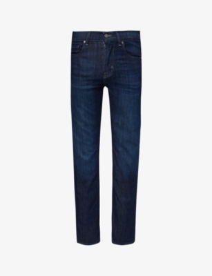 Shop 7 For All Mankind Mens Perennial Slimmy Straight-leg Slim-fit Stretch-denim Jeans
