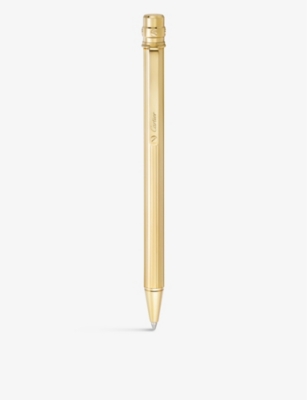 CARTIER: Santos de Cartier small gold-tone metal ballpoint pen