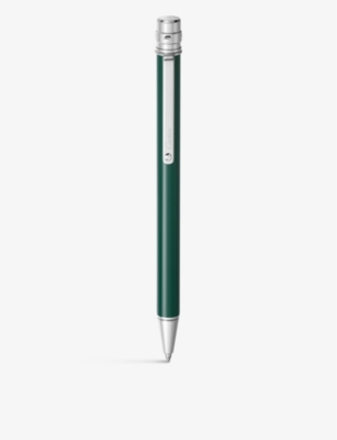 CARTIER: Santos de Cartier small lacquered and palladium-finish metal ballpoint pen