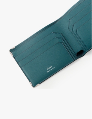 Cartier Grey Must De Six-card Leather Wallet In Grey