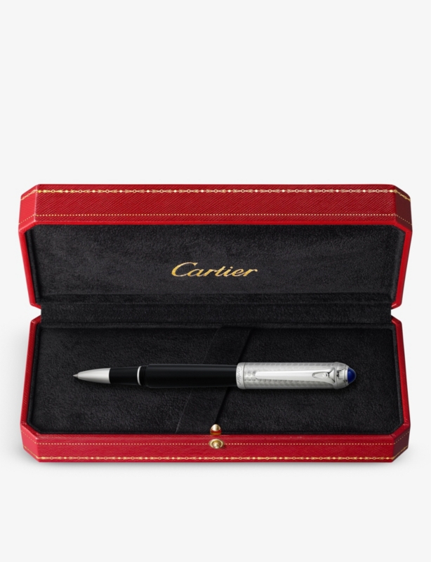 R de Cartier brand-engraved composite rollerball pen