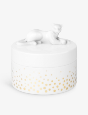 CARTIER: Baby Panthère porcelain small box 9cm