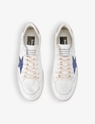 Golden Goose Leather Ball Star Sneakers In White/oth
