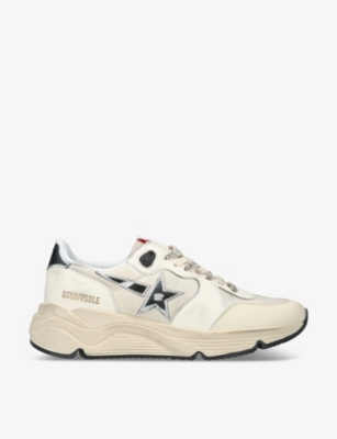 Golden Goose Running Sneaker In White/comb