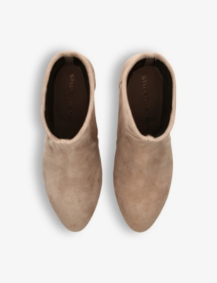 STUART WEITZMAN: Yuliana panelled suede heeled ankle boots