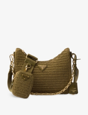 PRADA: Re-Edition 2005 mini crochet shoulder bag