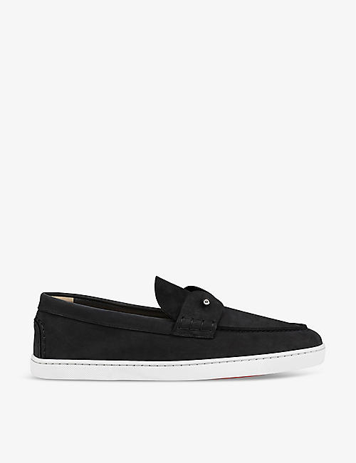 CHRISTIAN LOUBOUTIN: Chambeliboat leather low-top boat shoes