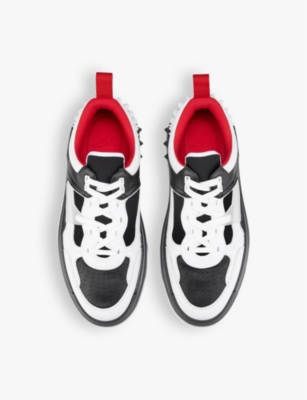 CHRISTIAN LOUBOUTIN: Men's Astroloubi leather low-top trainers