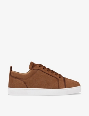 CHRISTIAN LOUBOUTIN: Louis Junior Orlato leather low-top trainers