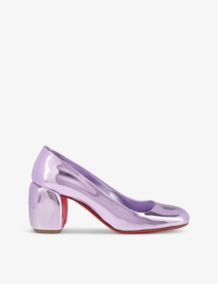 CHRISTIAN LOUBOUTIN: Minny 70 leather heeled courts
