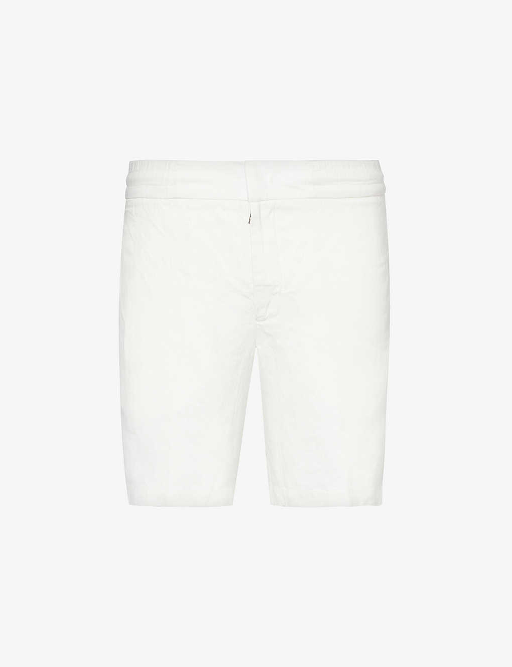 Orlebar Brown Cornell Linen Shorts In Sandbar
