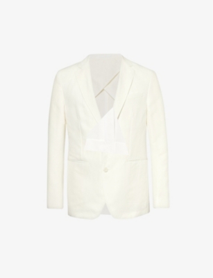 ORLEBAR BROWN: Garret single-breasted notch-lapel linen-blend blazer