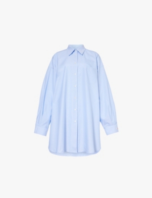 MAISON MARGIELA: Patch-pocket oversized-fit cotton shirt