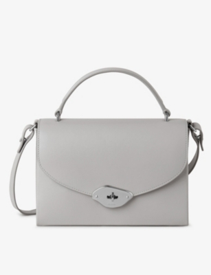 Lana leather top-handle bag