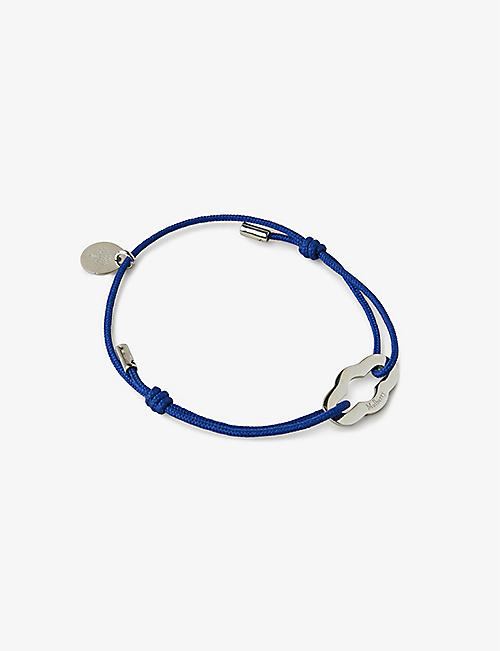 MULBERRY: Pimlico recycled-polyester and gold-plated brass bracelet