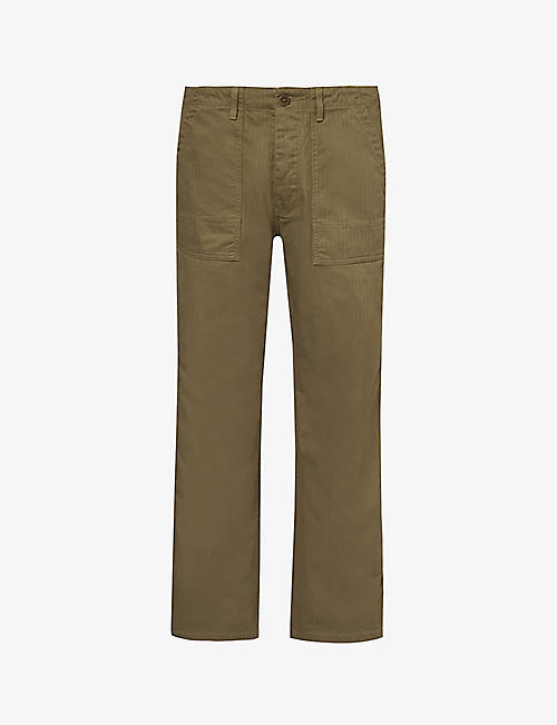 NUDIE JEANS: Tuff Tony regular-fit wide-leg cotton trousers