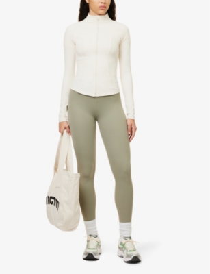 Shop We Are Tala Women's Milk Dayflex Slim-fit Stretch-recycled Nylon Jacket