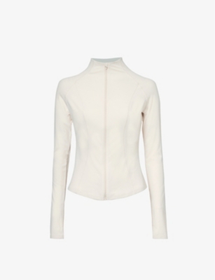 Shop We Are Tala Women's Milk Dayflex Slim-fit Stretch-recycled Nylon Jacket