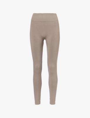 Shop We Are Tala Omens Pebble Marl Sculpt Seamless High-rise Stretch-recycled Polyamide And Polyester Leggings