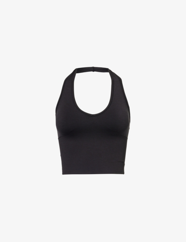 Sculpt Seamless Halterneck Stretch-Woven Top
