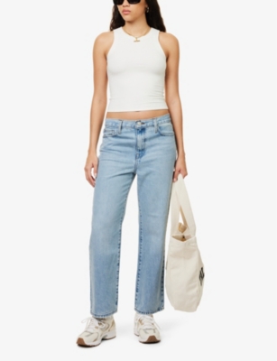 WE ARE TALA: 365 Racer Tank round-neck stretch-woven jersey top