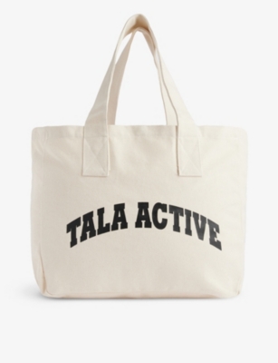 WE ARE TALA: Active recycled-cotton tote bag